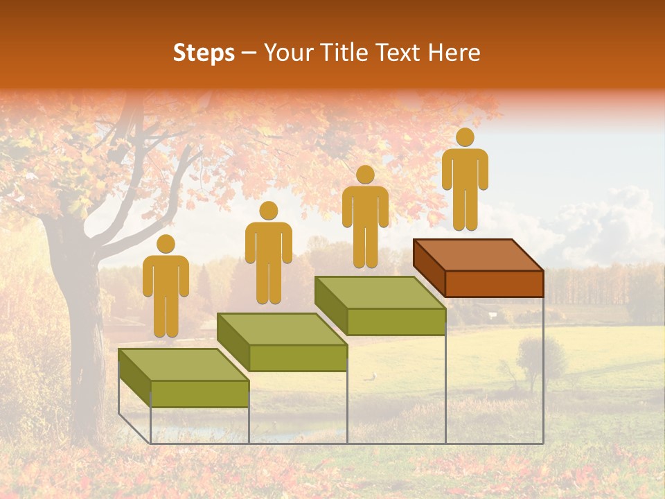 Light Red Park PowerPoint Template