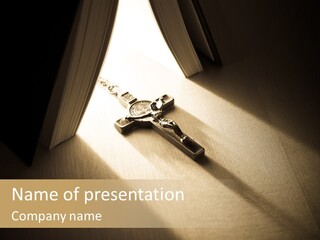 Spirit Catholicism Crucifixion PowerPoint Template