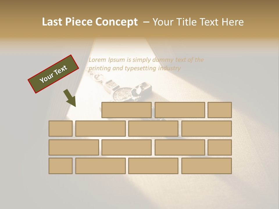 Spirit Catholicism Crucifixion PowerPoint Template