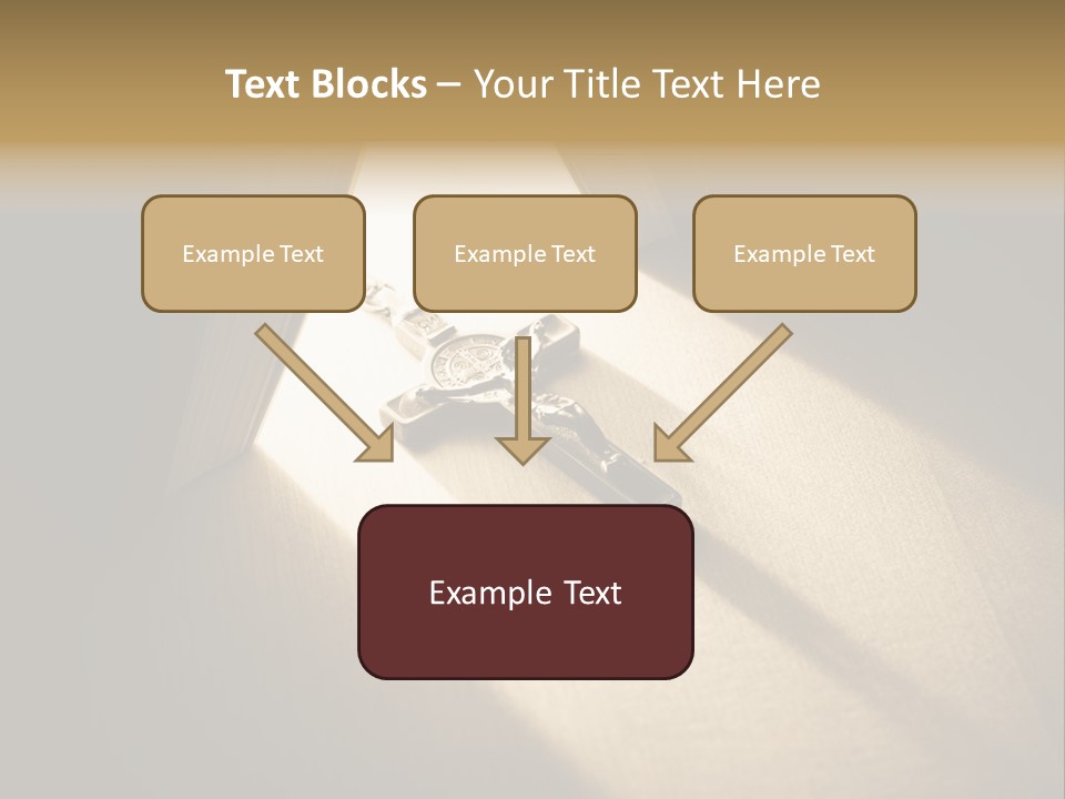 Spirit Catholicism Crucifixion PowerPoint Template