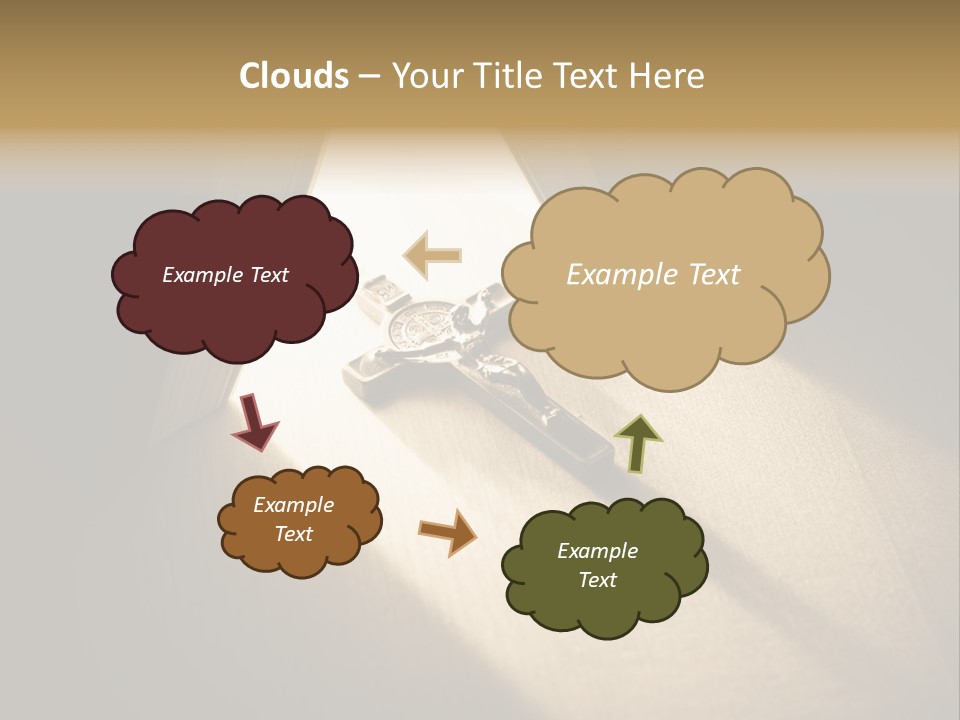 Spirit Catholicism Crucifixion PowerPoint Template