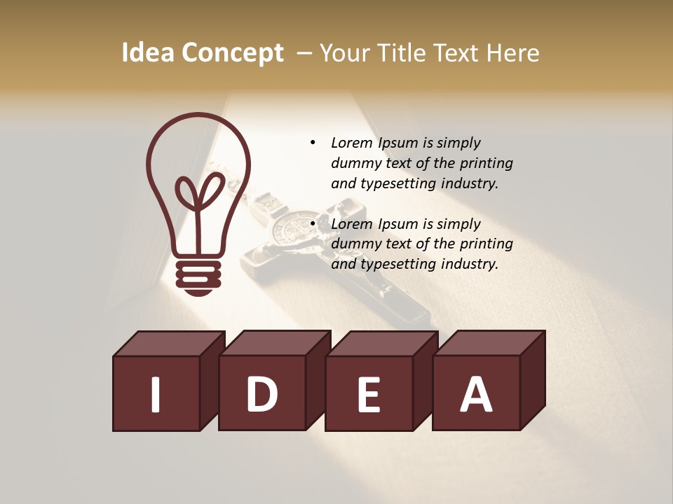 Spirit Catholicism Crucifixion PowerPoint Template