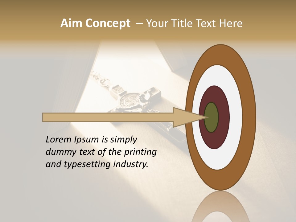 Spirit Catholicism Crucifixion PowerPoint Template