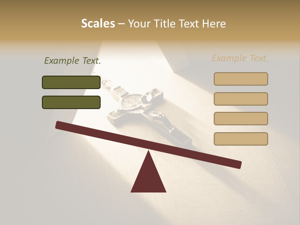 Spirit Catholicism Crucifixion PowerPoint Template