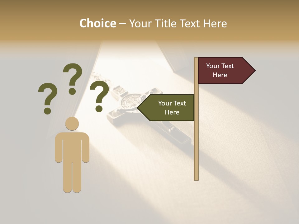 Spirit Catholicism Crucifixion PowerPoint Template