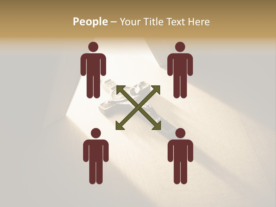 Spirit Catholicism Crucifixion PowerPoint Template