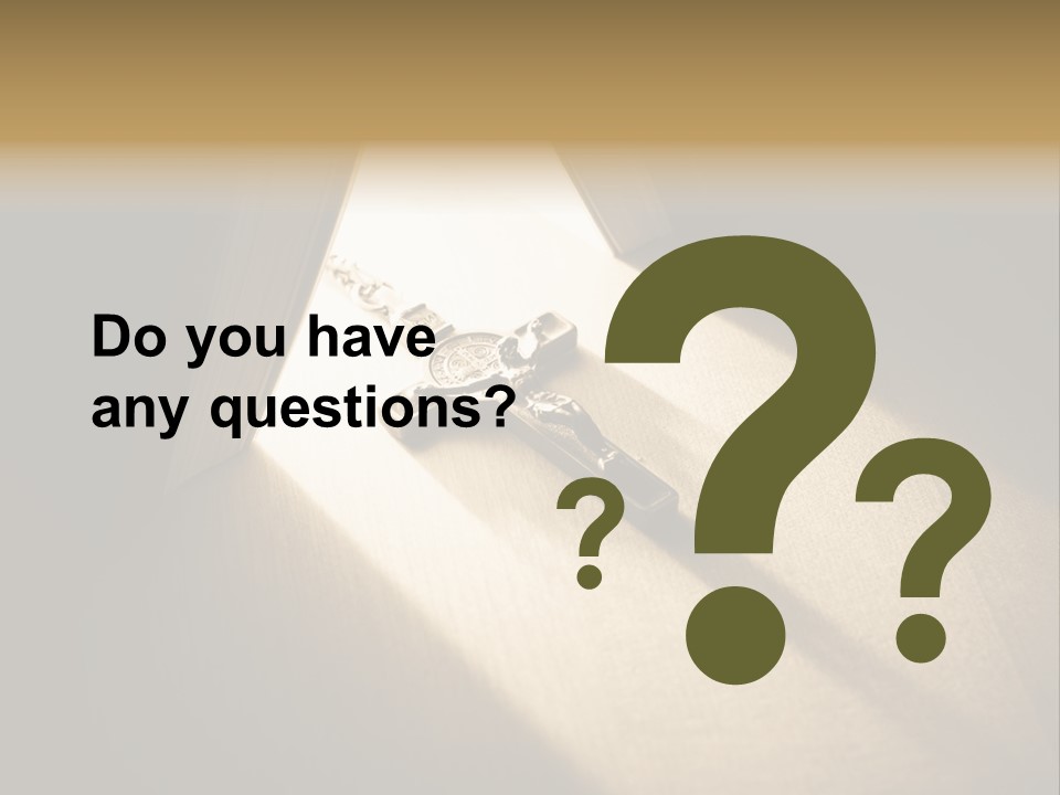 Spirit Catholicism Crucifixion PowerPoint Template