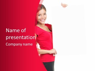 Red Copyspace People PowerPoint Template