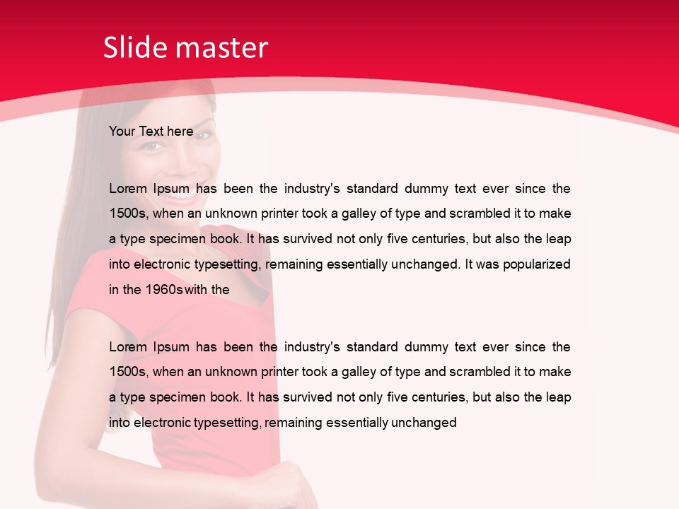 Red Copyspace People PowerPoint Template