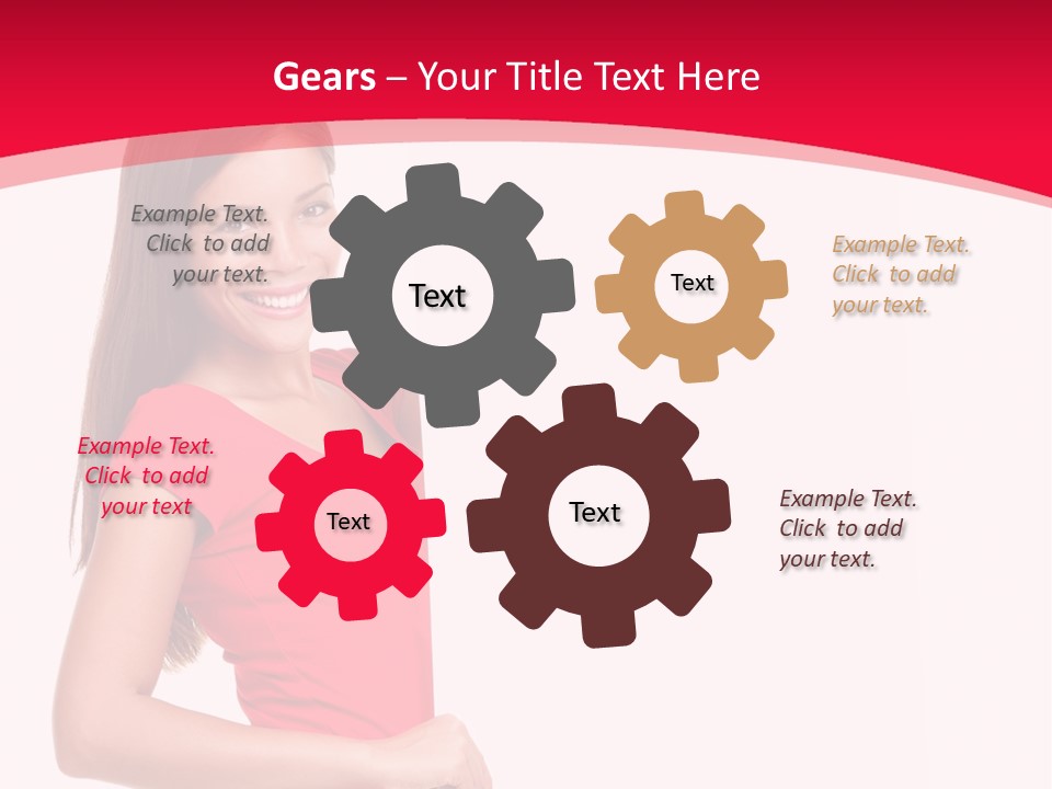 Red Copyspace People PowerPoint Template