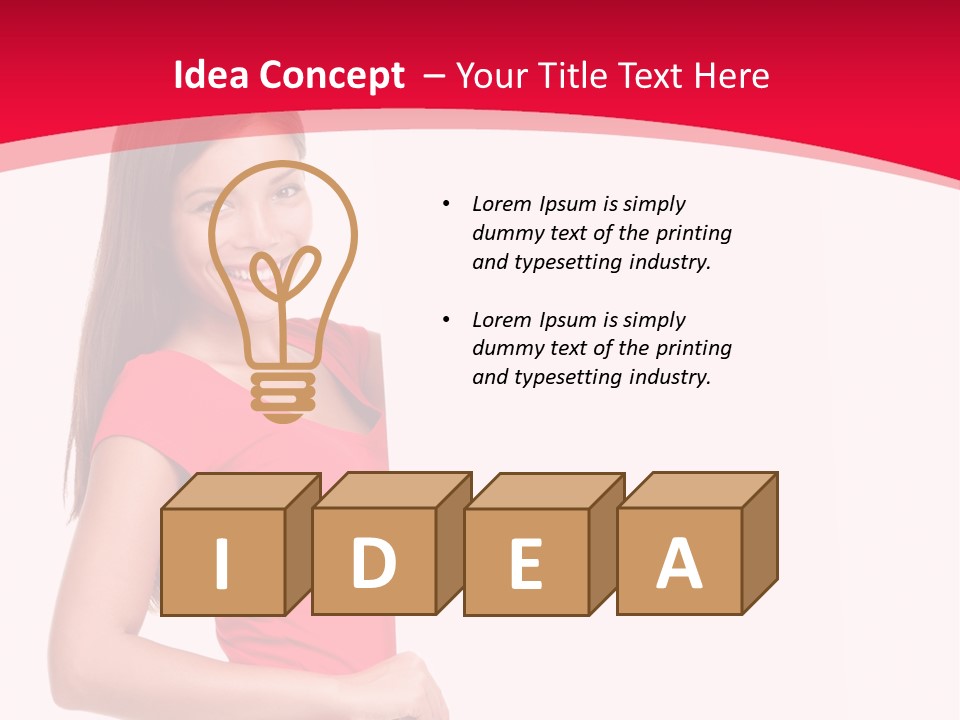 Red Copyspace People PowerPoint Template