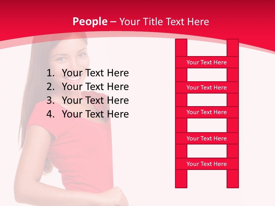 Red Copyspace People PowerPoint Template