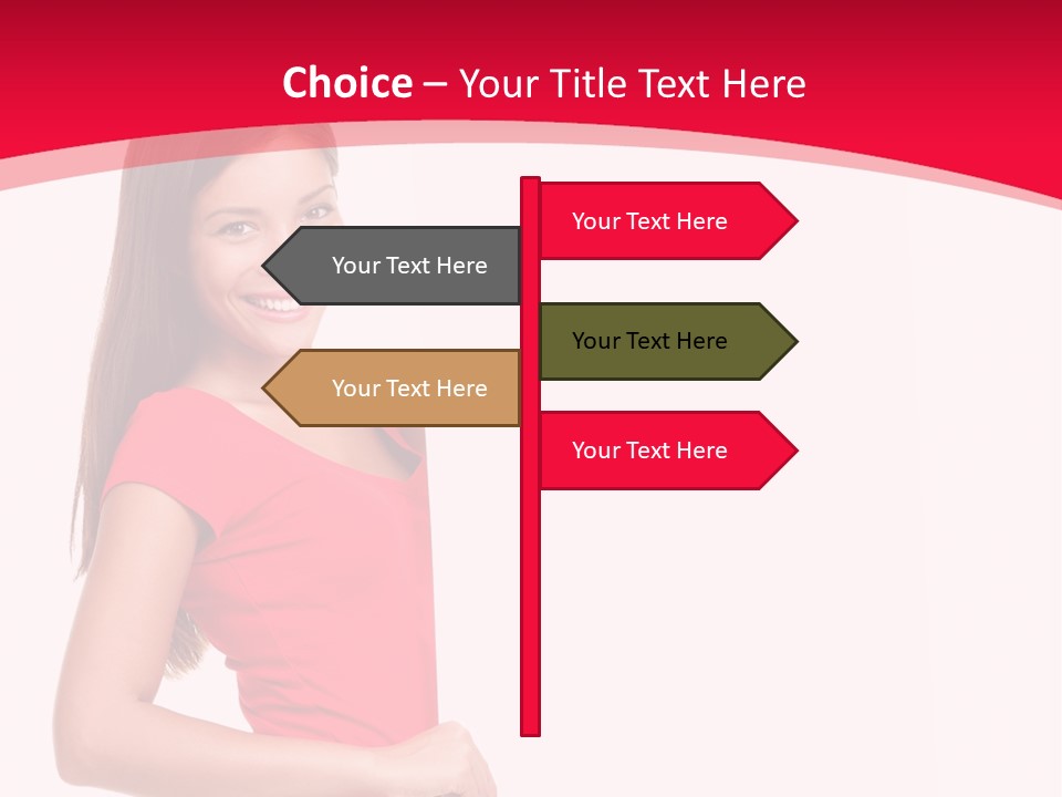 Red Copyspace People PowerPoint Template