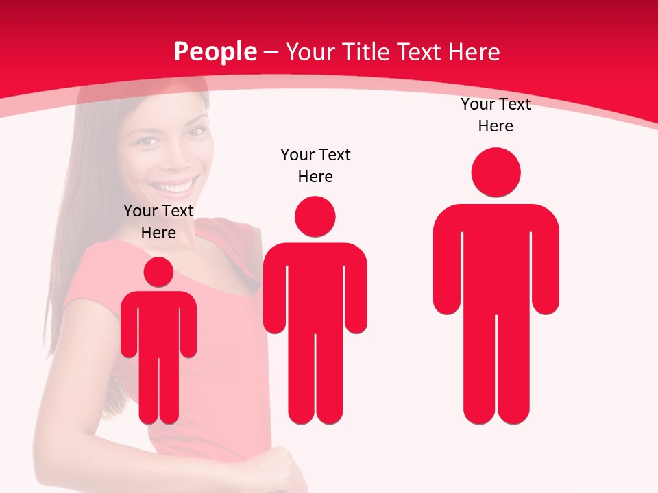 Red Copyspace People PowerPoint Template