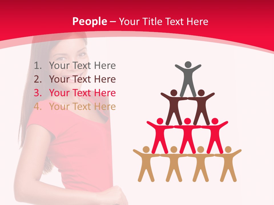 Red Copyspace People PowerPoint Template