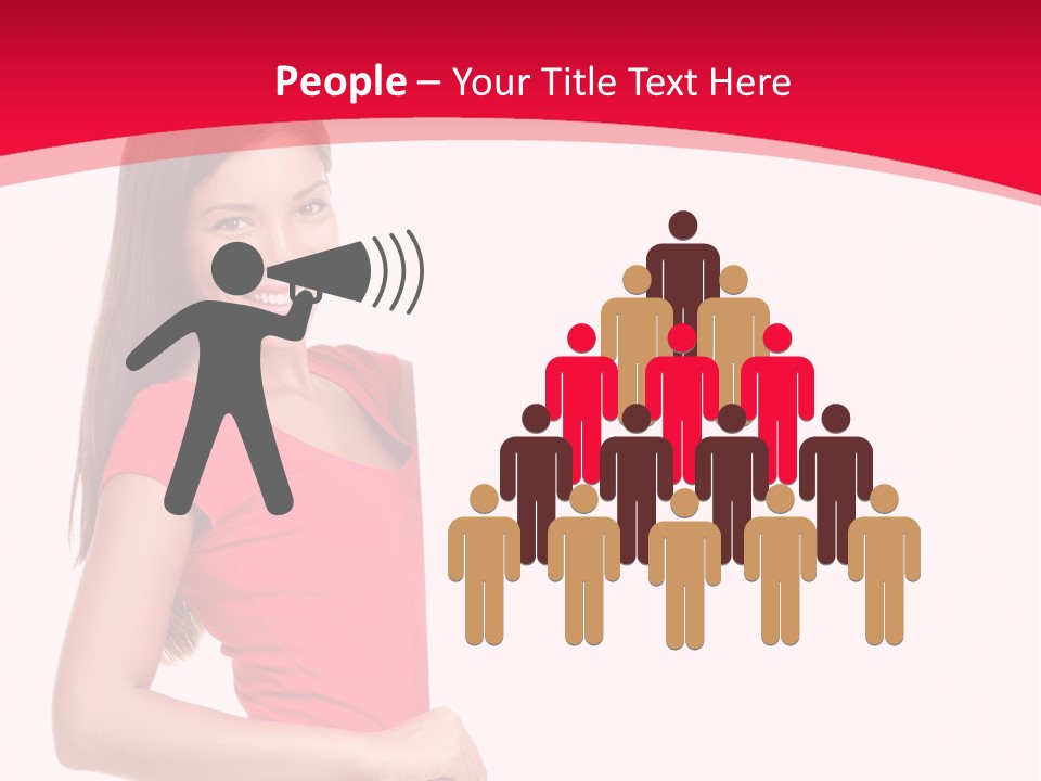 Red Copyspace People PowerPoint Template