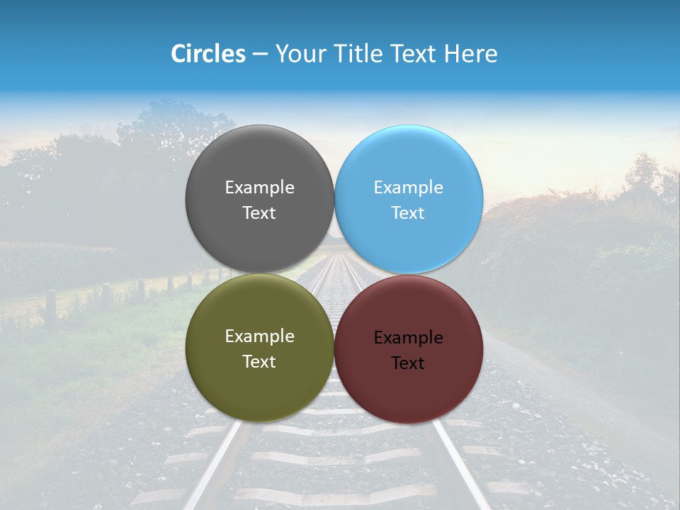 Idyllic Yellow Sundown PowerPoint Template