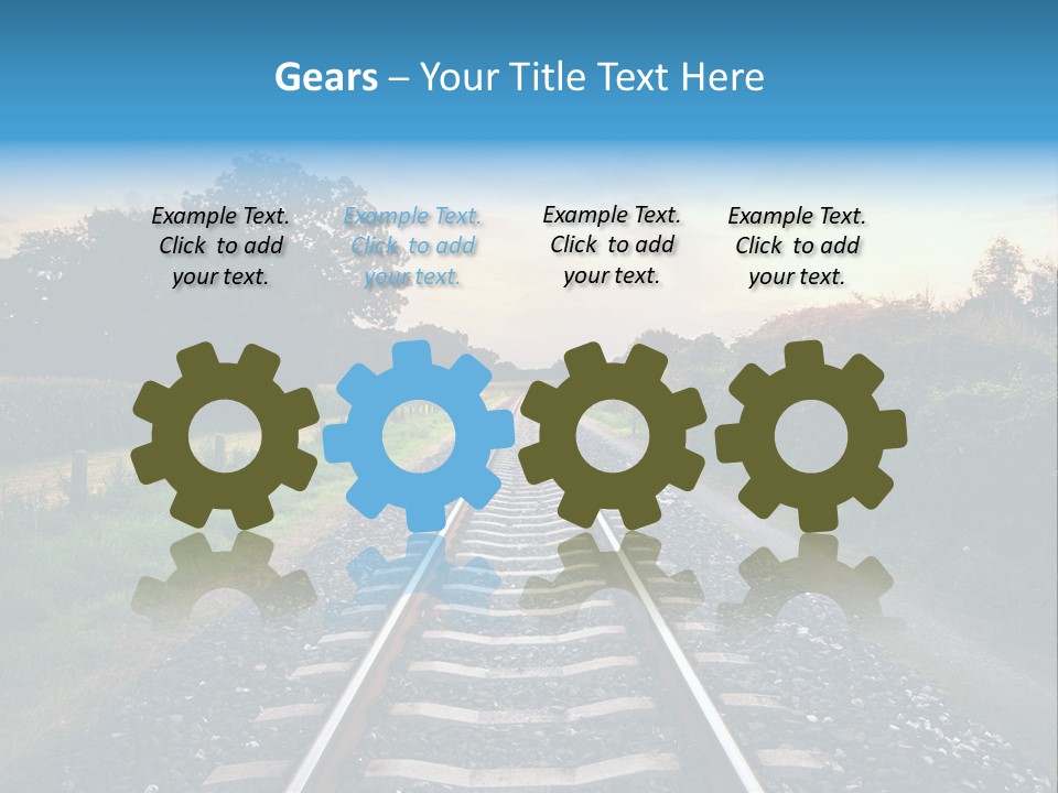 Idyllic Yellow Sundown PowerPoint Template