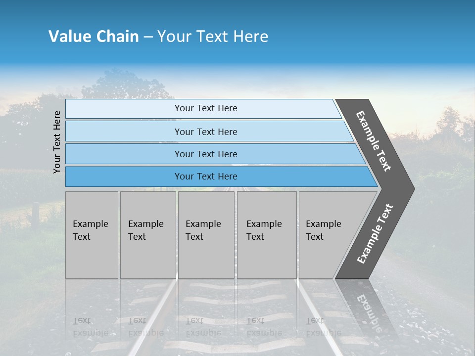 Idyllic Yellow Sundown PowerPoint Template