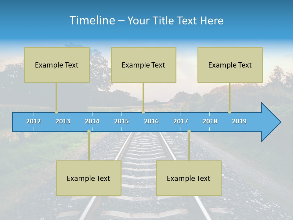 Idyllic Yellow Sundown PowerPoint Template