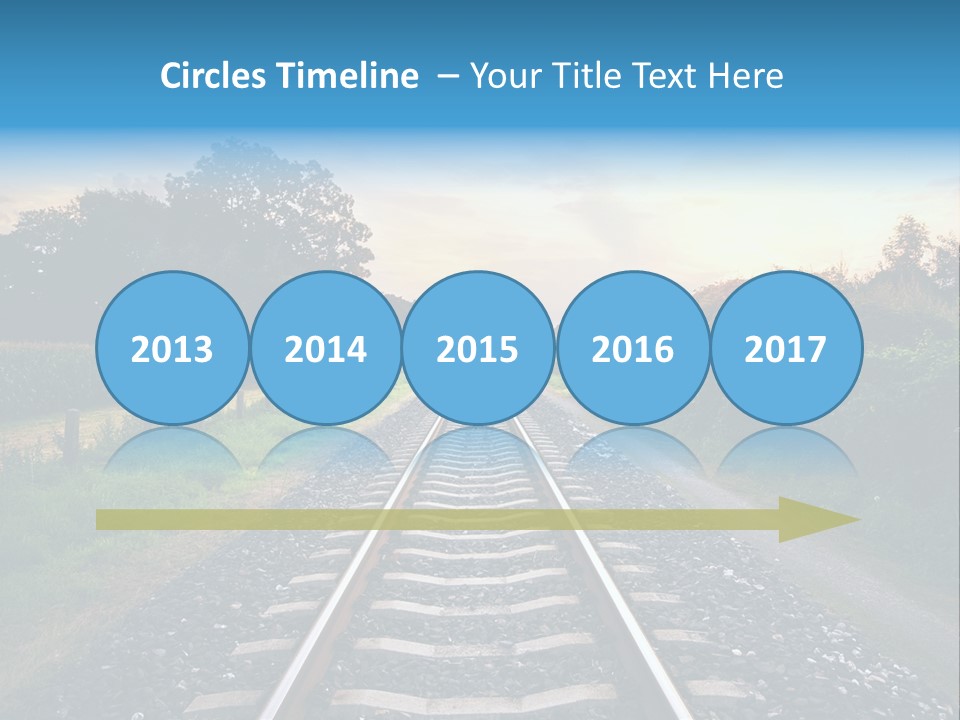 Idyllic Yellow Sundown PowerPoint Template