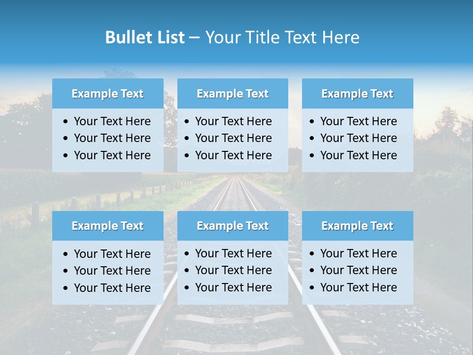 Idyllic Yellow Sundown PowerPoint Template