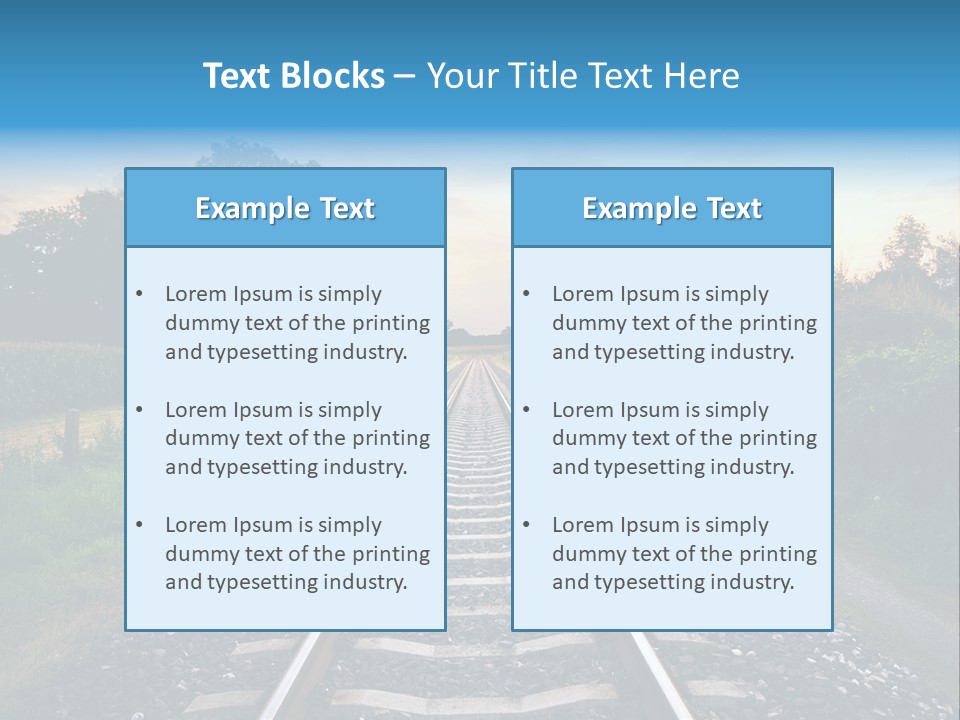 Idyllic Yellow Sundown PowerPoint Template