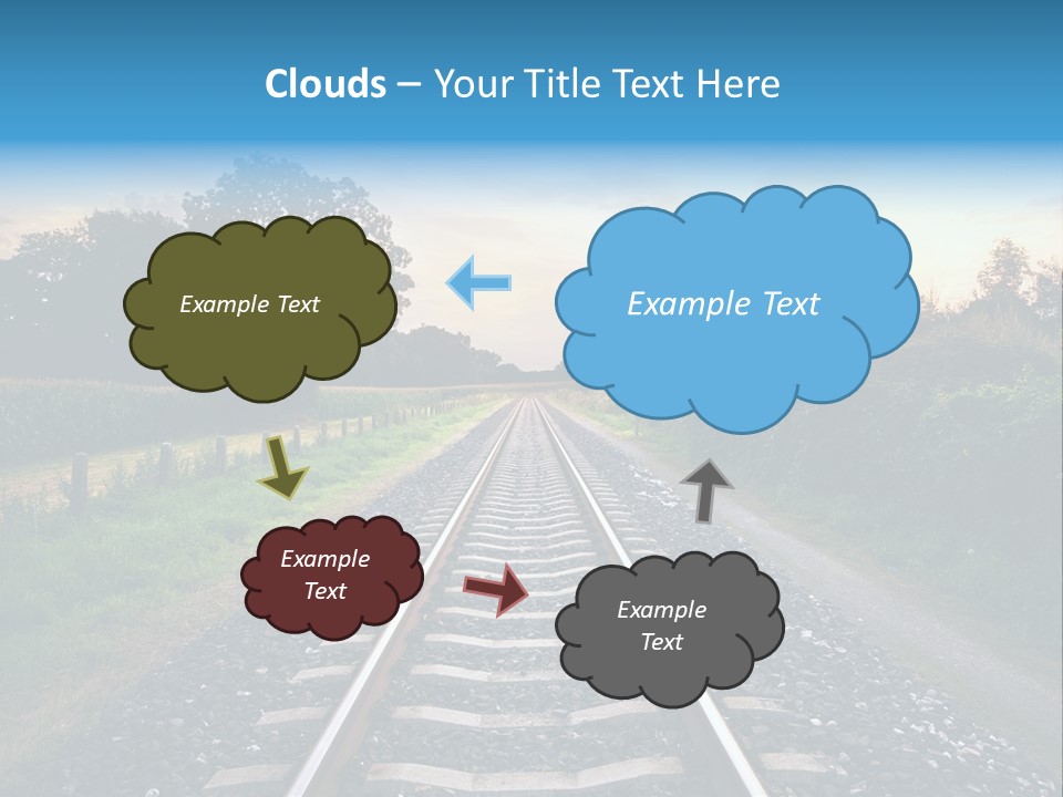 Idyllic Yellow Sundown PowerPoint Template