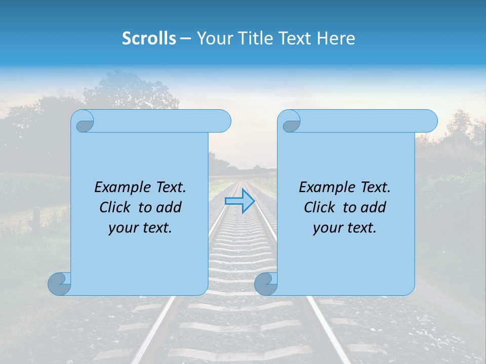 Idyllic Yellow Sundown PowerPoint Template