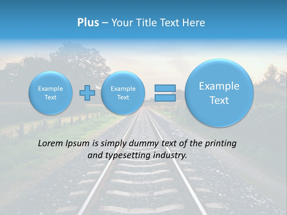 Idyllic Yellow Sundown PowerPoint Template