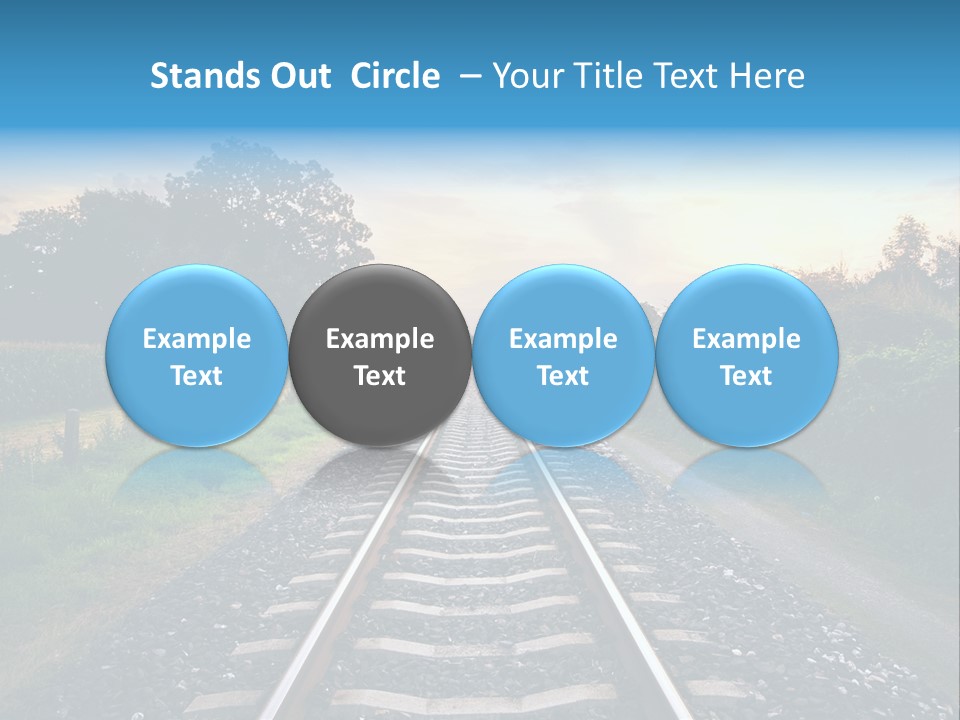 Idyllic Yellow Sundown PowerPoint Template