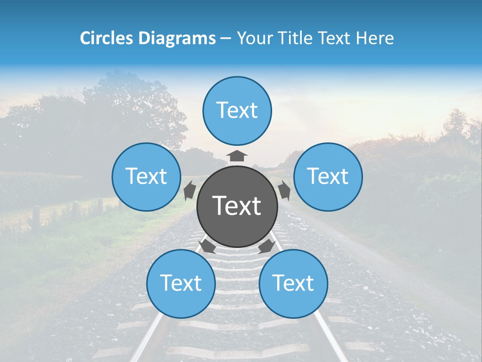 Idyllic Yellow Sundown PowerPoint Template