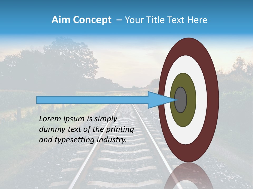 Idyllic Yellow Sundown PowerPoint Template