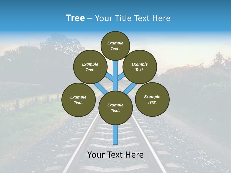 Idyllic Yellow Sundown PowerPoint Template