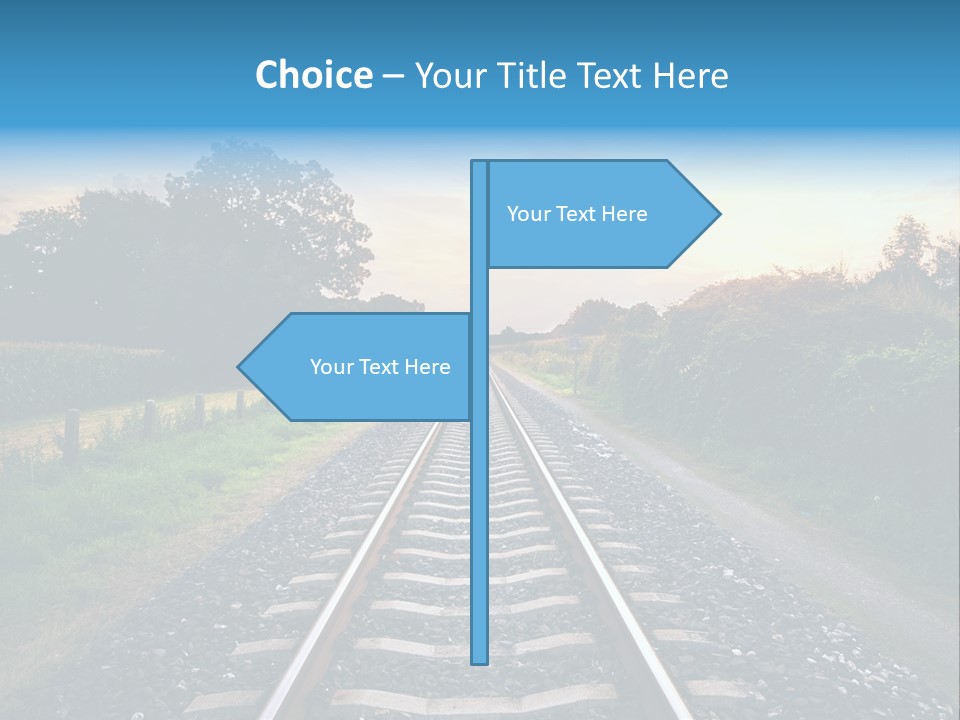 Idyllic Yellow Sundown PowerPoint Template