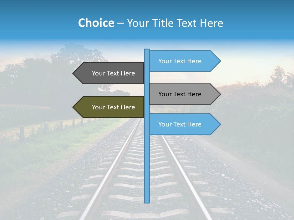 Idyllic Yellow Sundown PowerPoint Template