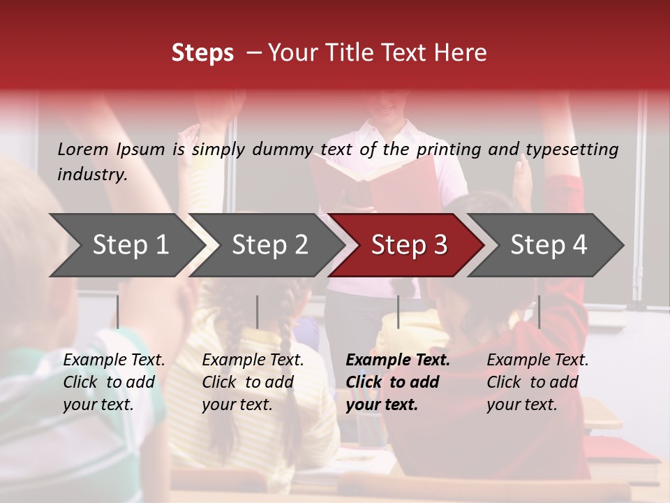 Pupil Classroom Handsome PowerPoint Template