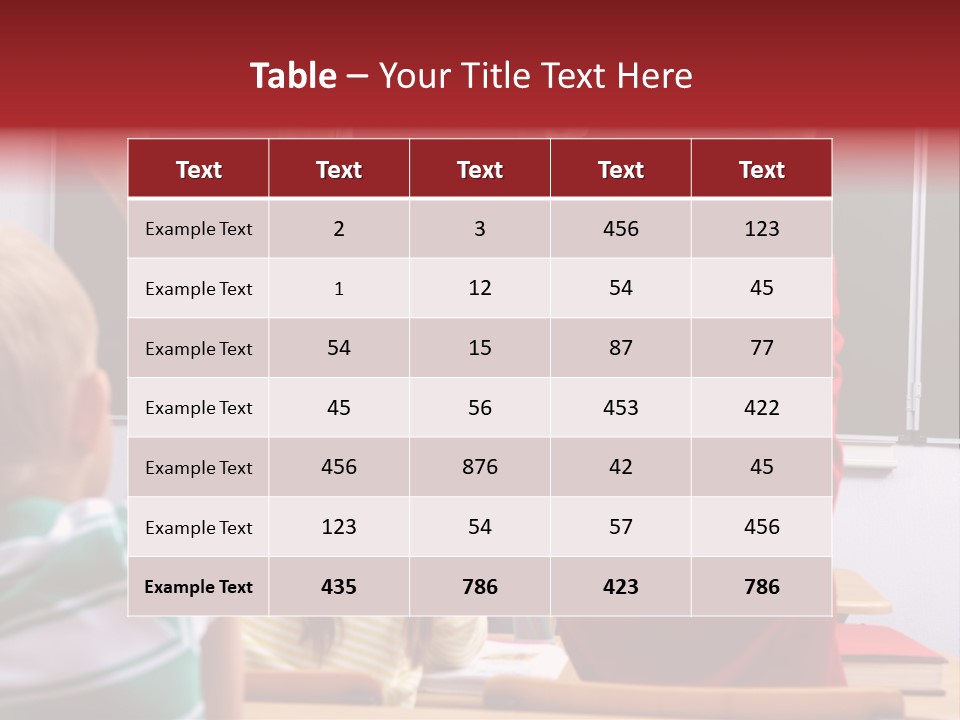 Pupil Classroom Handsome PowerPoint Template