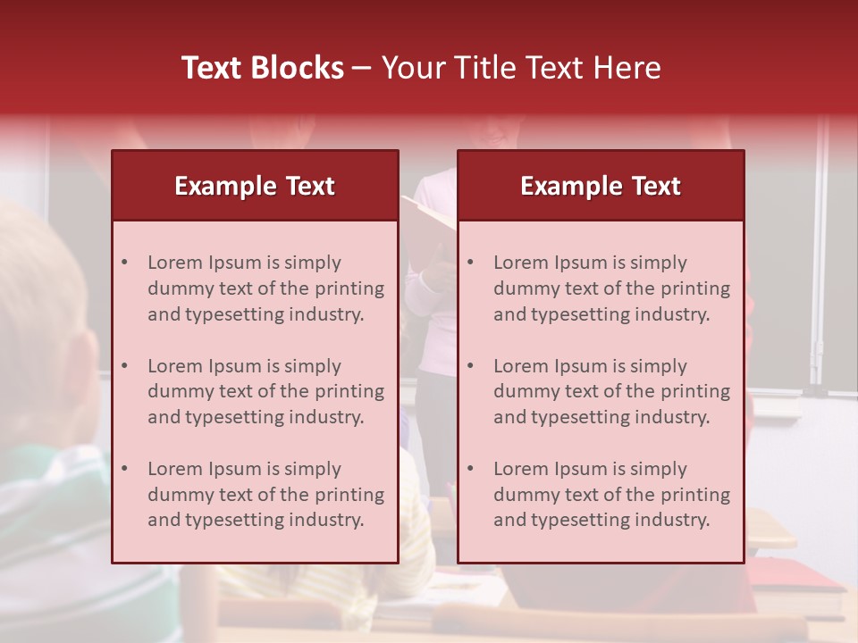 Pupil Classroom Handsome PowerPoint Template