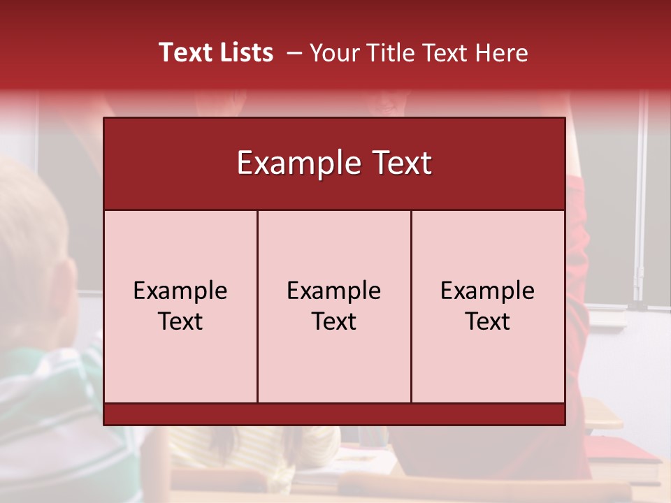 Pupil Classroom Handsome PowerPoint Template