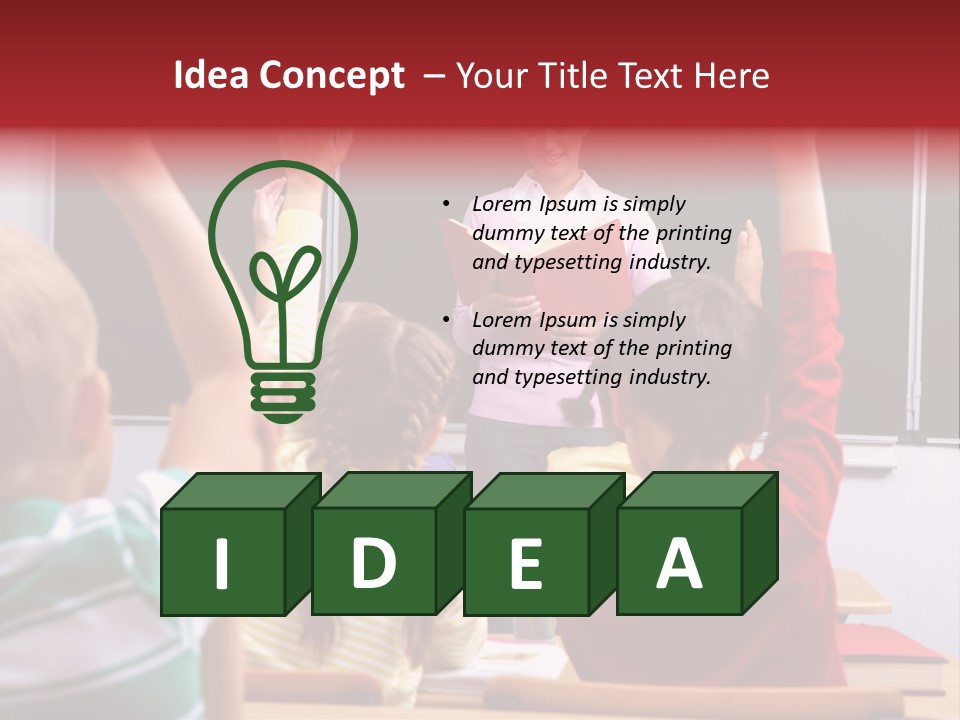 Pupil Classroom Handsome PowerPoint Template