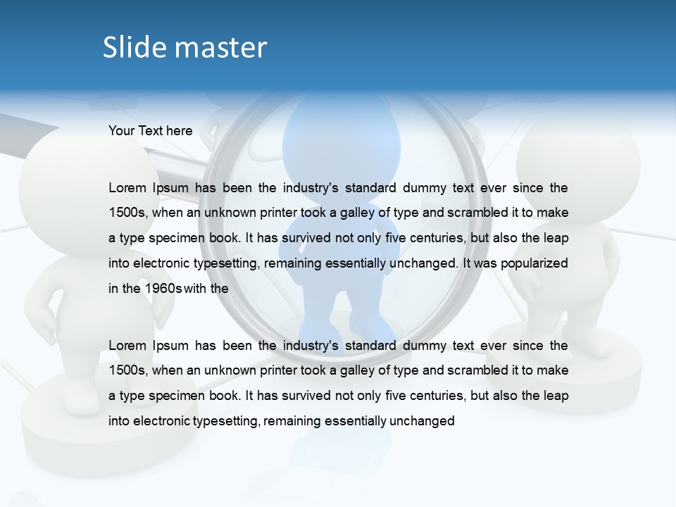 Lens Enlarge Examine PowerPoint Template