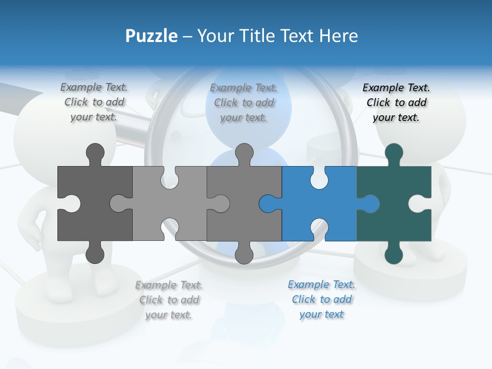 Lens Enlarge Examine PowerPoint Template