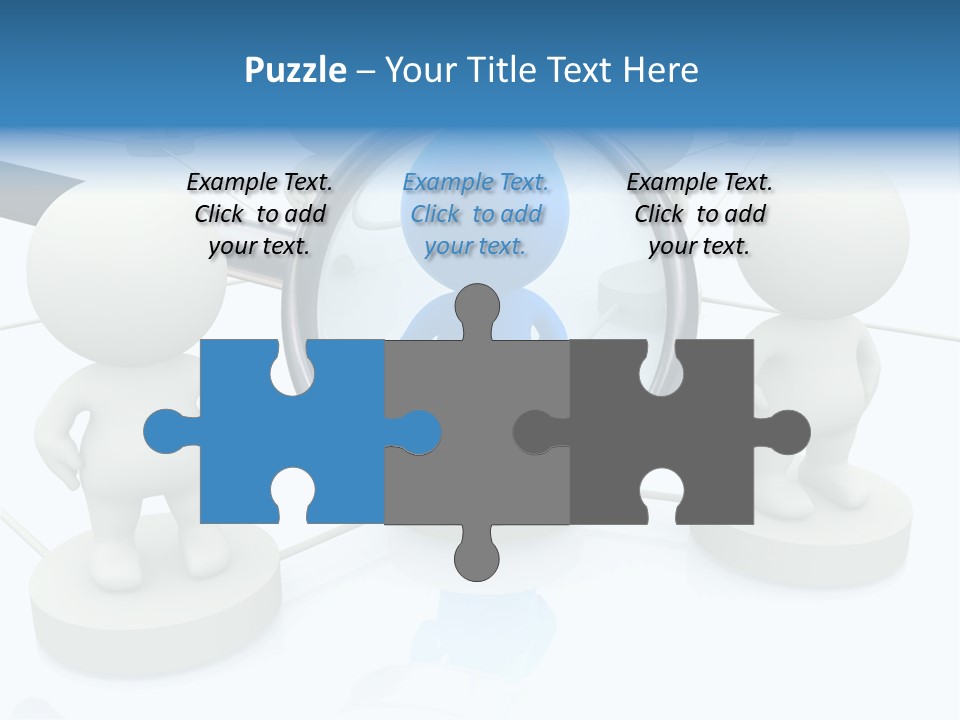 Lens Enlarge Examine PowerPoint Template