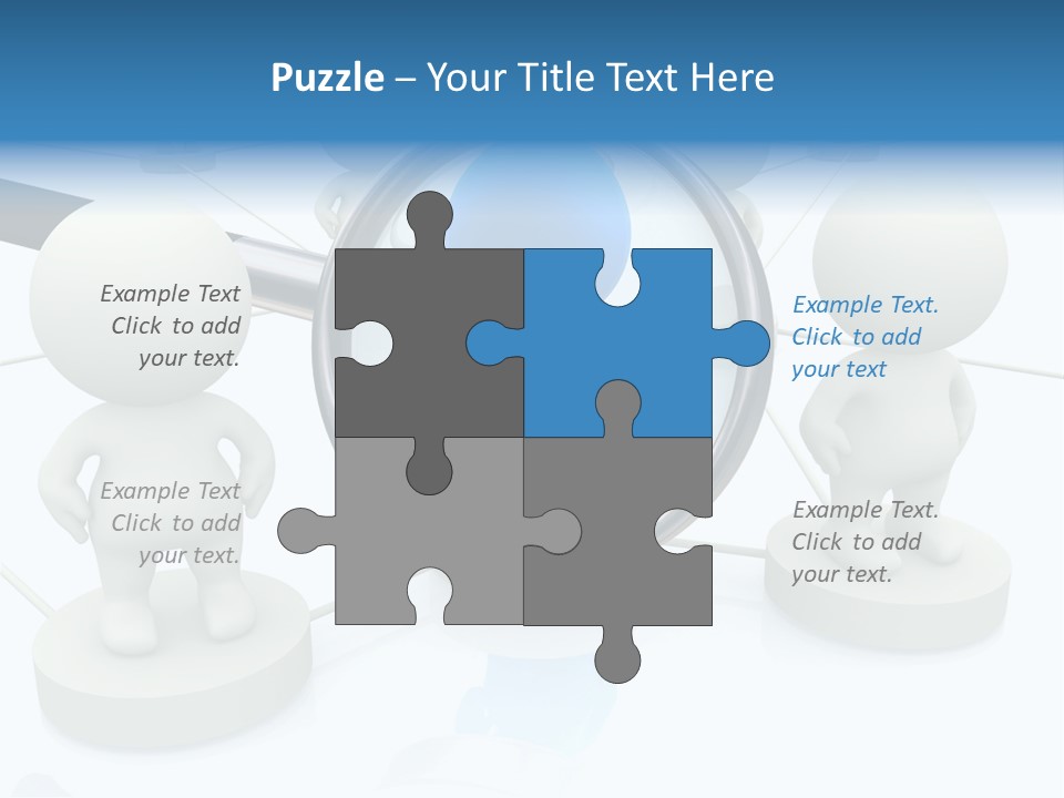 Lens Enlarge Examine PowerPoint Template