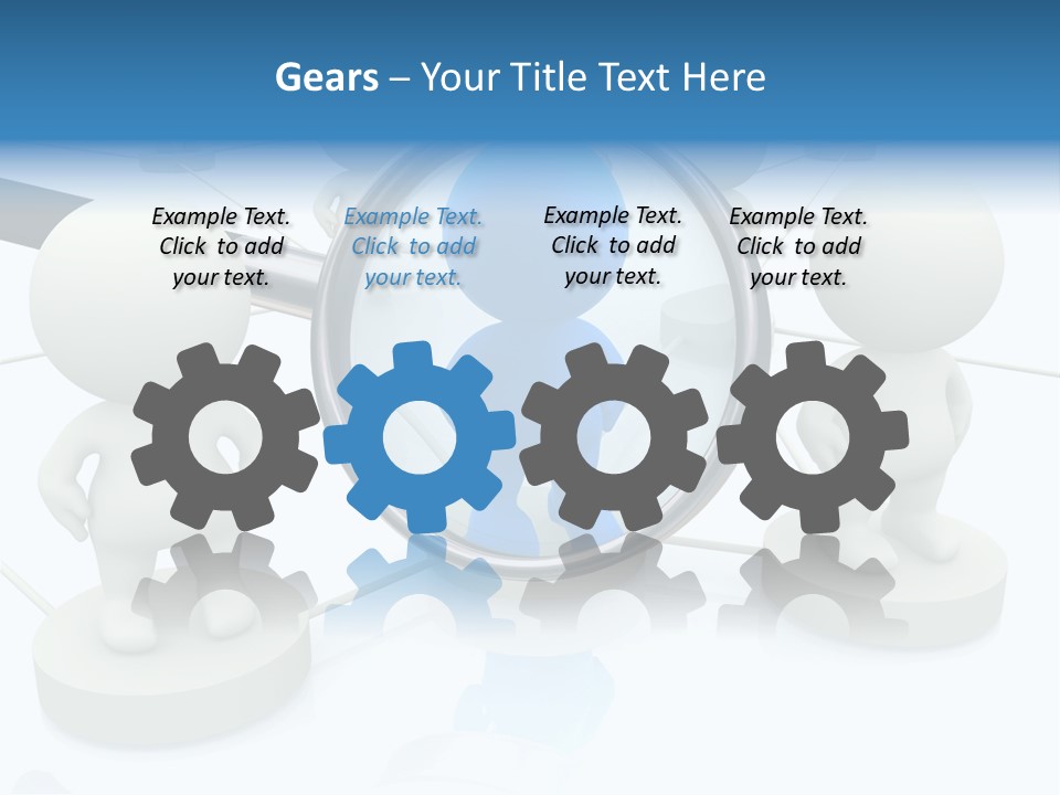 Lens Enlarge Examine PowerPoint Template