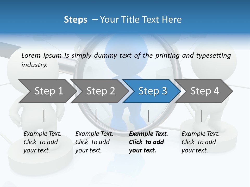 Lens Enlarge Examine PowerPoint Template