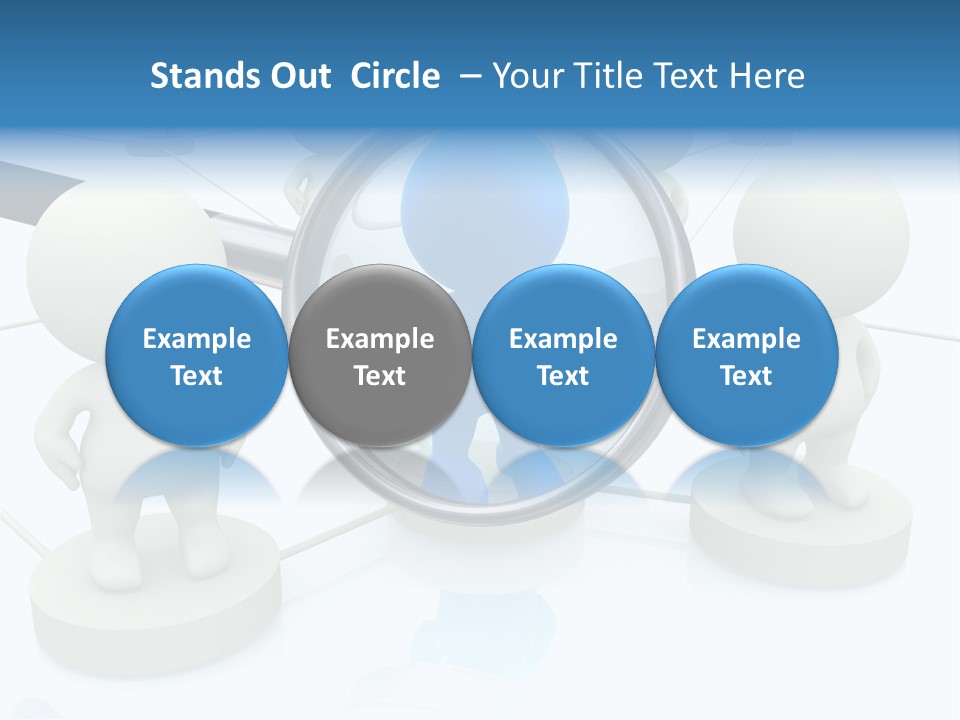 Lens Enlarge Examine PowerPoint Template