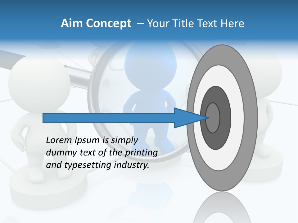 Lens Enlarge Examine PowerPoint Template