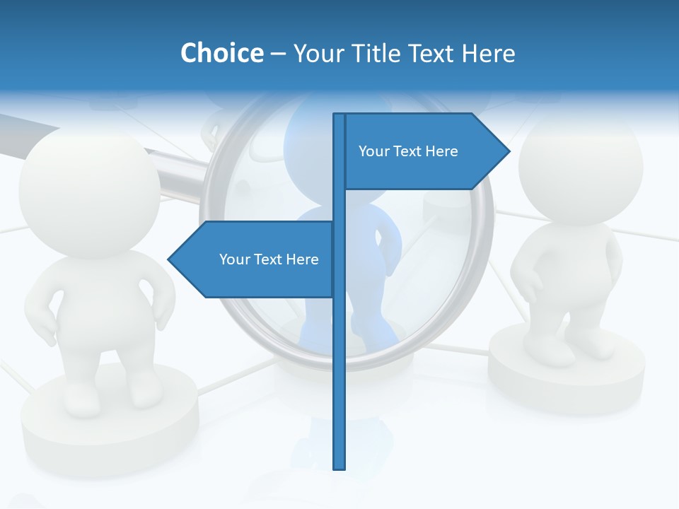 Lens Enlarge Examine PowerPoint Template